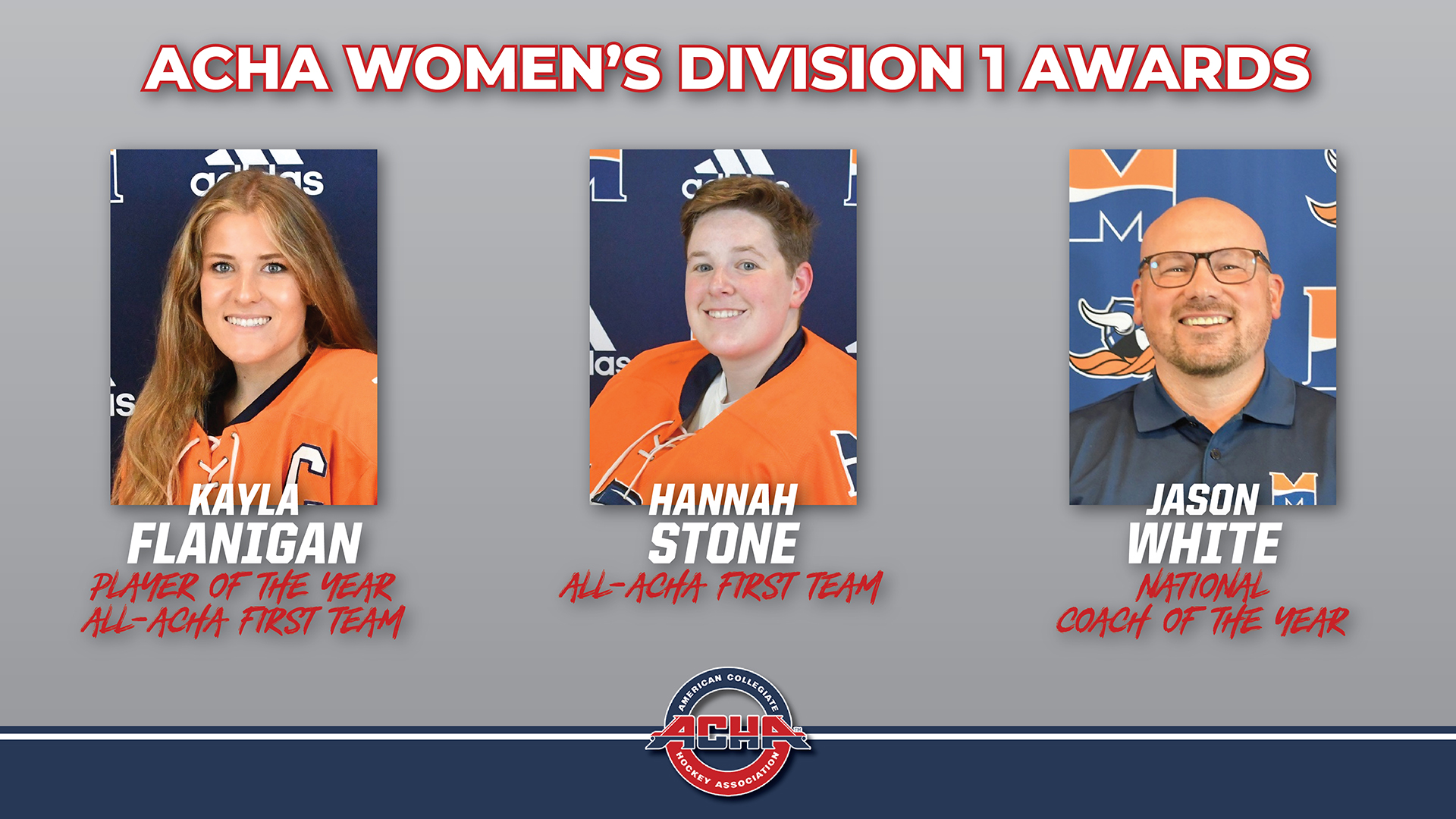 ACHA Announces National Awards and Teams