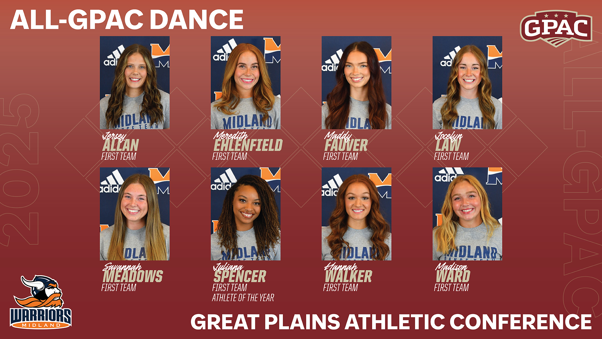Warriors Sweep All-GPAC Dance Awards, Eight Named to First Team
