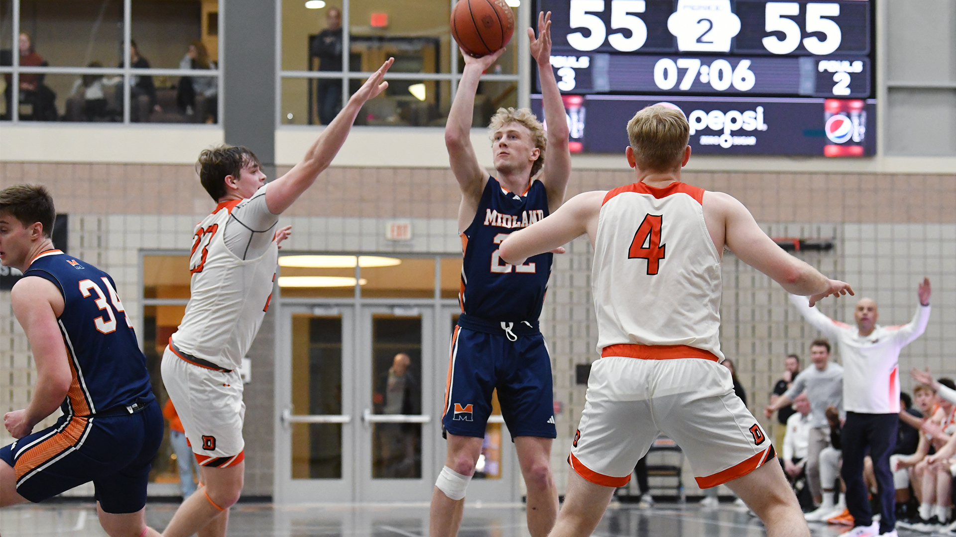 Warriors Make Adjustments, Rally to Defeat Doane on Road