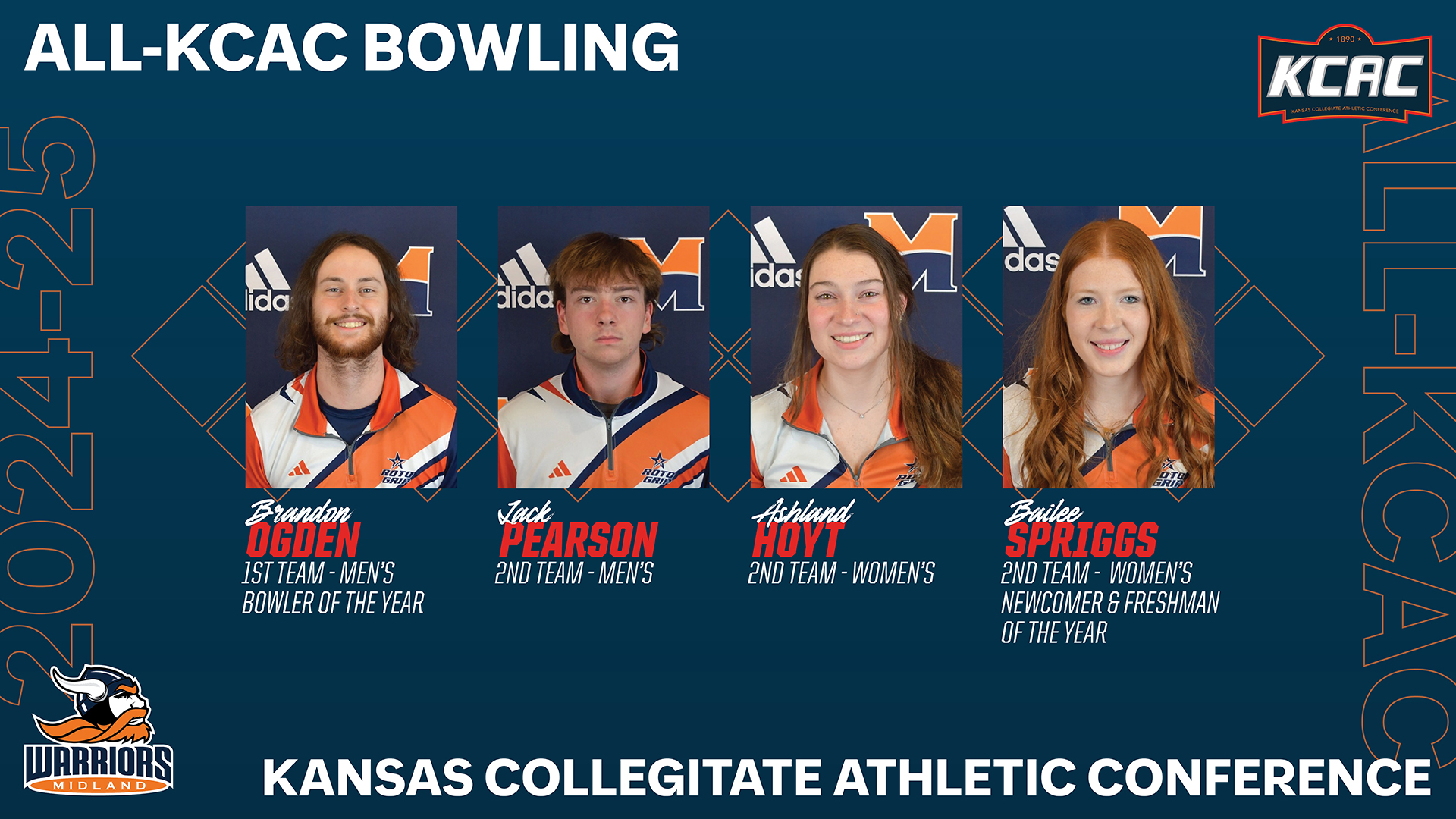 Warriors Land Four on All-KCAC Bowling Teams