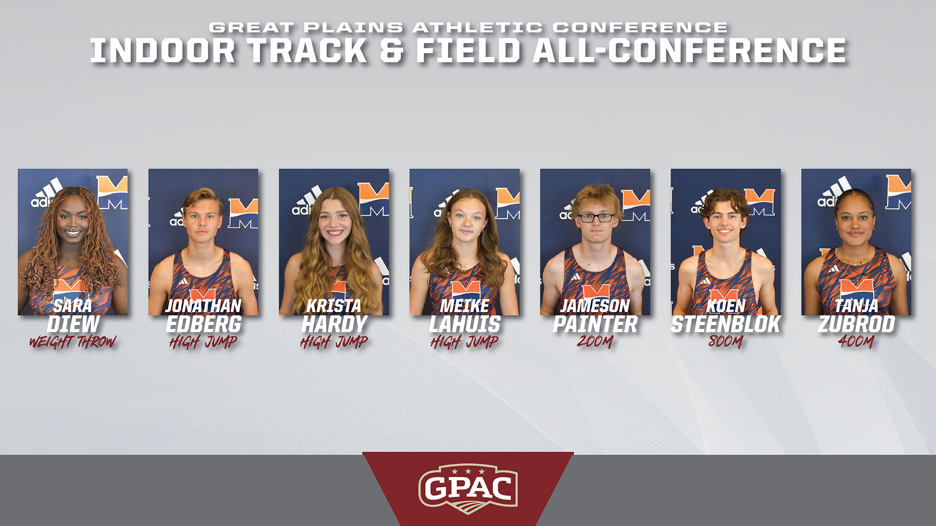 GPAC Announces Indoor All-Conference Teams