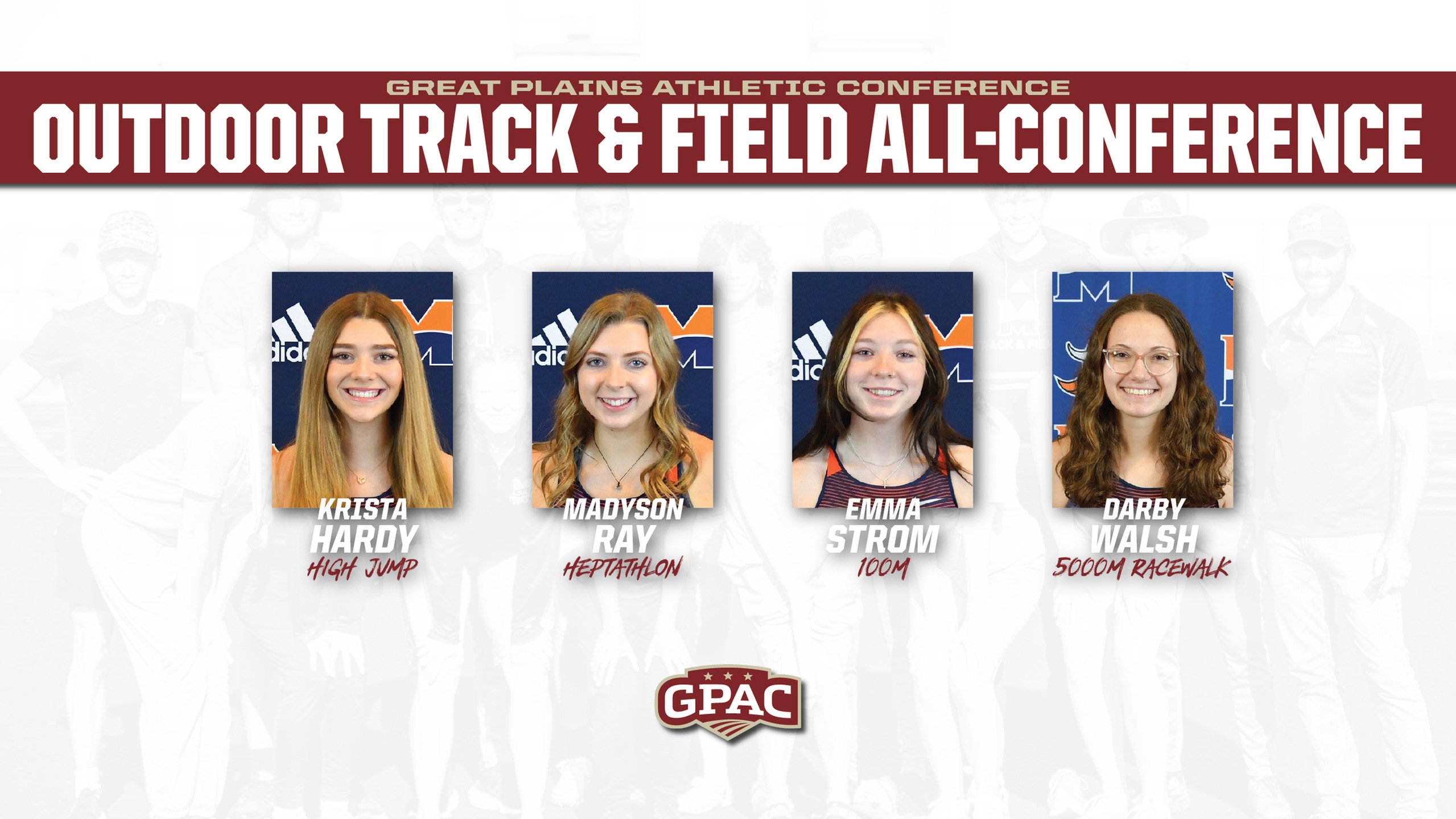 Four Warriors Earn All-GPAC Track & Field Honors